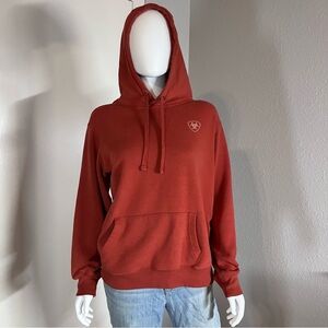 Ariat REAL women’s s orange logo hooded sweatshirt